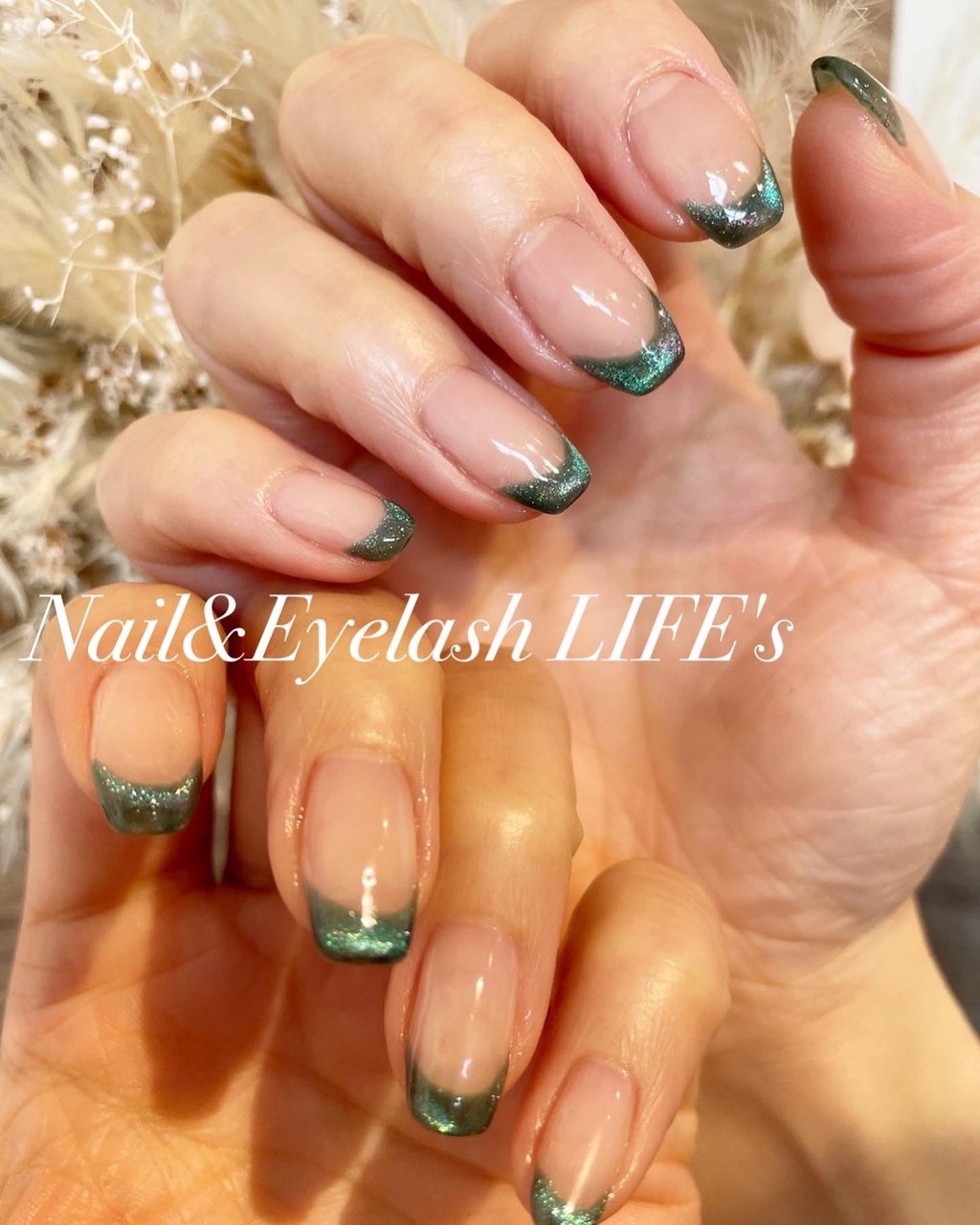 春/ハンド/フレンチ/マグネット/ショート - Nail&Eyelash LIFE's
