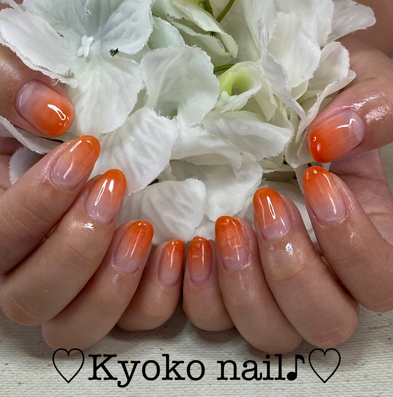 オールシーズン ハンド シンプル グラデーション ミディアム Kyoko Nailのネイルデザイン No ネイルブック