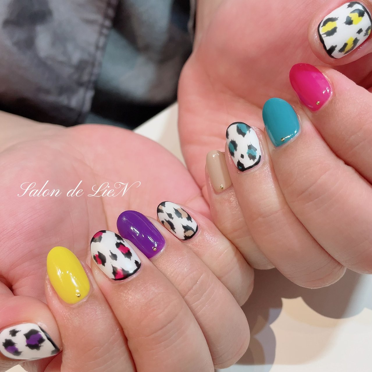 春 夏 オールシーズン ハンド アニマル柄 Salon De Lien サロンドリアン のネイルデザイン No ネイルブック