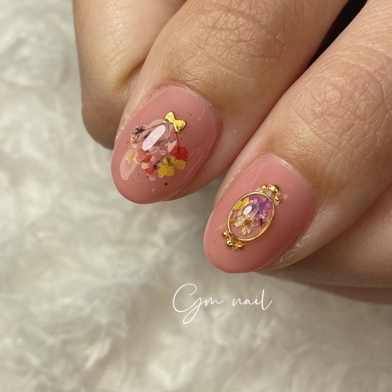 春 オフィス ブライダル 女子会 ハンド Gm Nailのネイルデザイン No ネイルブック