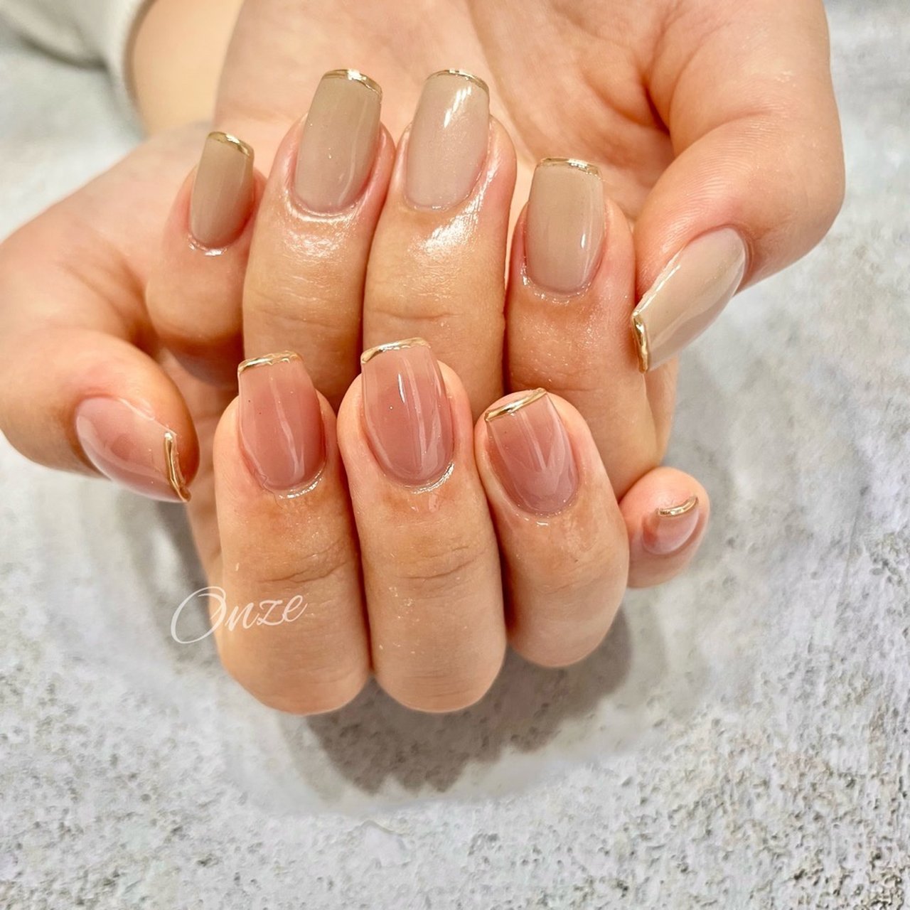 春 オールシーズン ハンド シンプル ワンカラー Onzeのネイルデザイン No ネイルブック