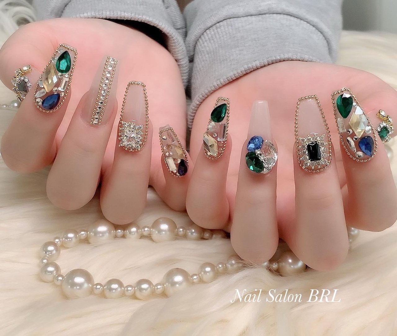 オールシーズン パーティー デート 女子会 ハンド Nail Salon Brl ネイルサロン ベリル のネイルデザイン No ネイルブック