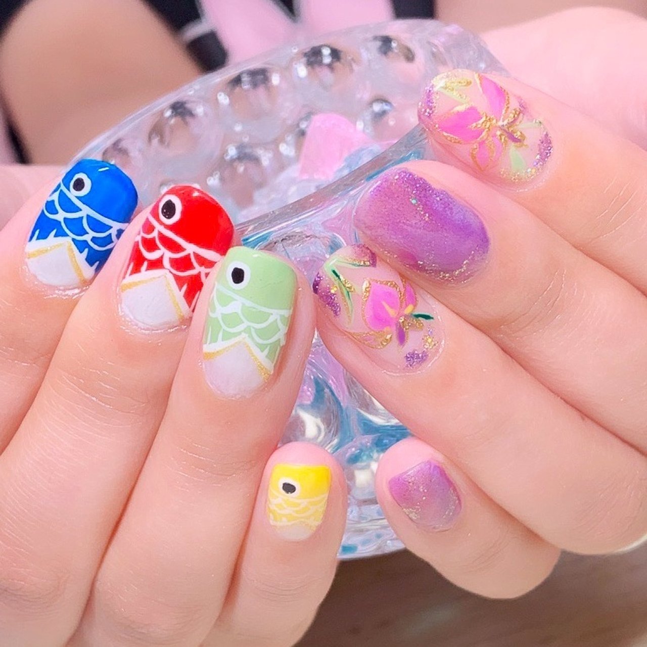 春 夏 ハンド フラワー キャラクター 彩爪花のネイルデザイン No ネイルブック