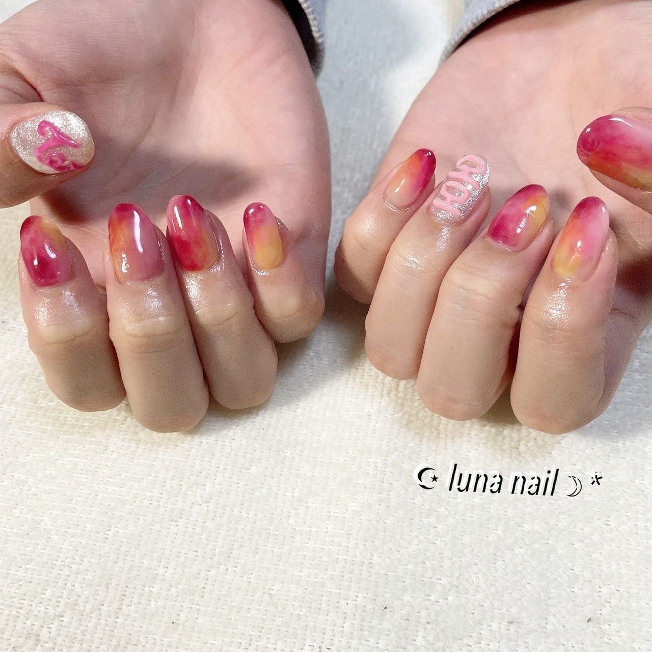 オールシーズン ハンド ニュアンス ジェルネイル お客様 Luna Nail のネイルデザイン No ネイルブック