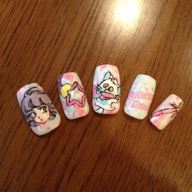 春 ハンド キャラクター ミディアム ピンク Mammy Nailsのネイルデザイン No ネイルブック