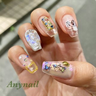 マイネイル、右手だけチェンジ🫲 フットネイルに続き、また徐倫ネイルになりました🪢

#北綾瀬ネイル #北綾瀬ネイルサロン 
#綾瀬ネイルサロン #青井ネイルサロン #六町ネイル #亀有ネイルサロン #プライベートネイルサロン 
#クリア #クリアネイル #ミラーネイル #徐倫ネイル #ジョジョネイル #jojo #スカルプ #スカルプチュア #クリアスカルプ #個性派ネイル #スクエア 
#nailbook_fan #nails #sculpture #naildesigns #夏 #オールシーズン #梅雨 #海 #ハンド #ビジュー #チェーン #ニュアンス #ミラー #クリア #ゴールド #シルバー #スカルプチュア #Any nail_Kitaayase #ネイルブック
