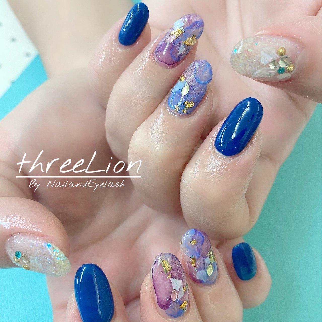 梅雨 海 浴衣 女子会 ハンド Threelion ネイル アイラッシュ 庄所本店 のネイルデザイン No ネイルブック
