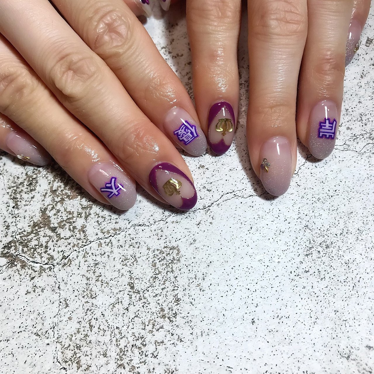 ライブ ハンド グラデーション ハート くりぬき Luna Nailのネイルデザイン No ネイルブック