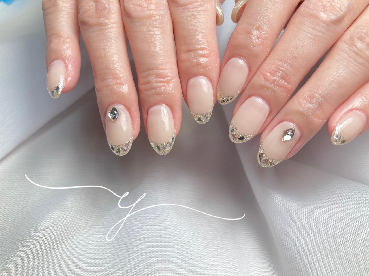 オールシーズン 旅行 オフィス ブライダル ハンド Nail Salon Yのネイルデザイン No ネイルブック