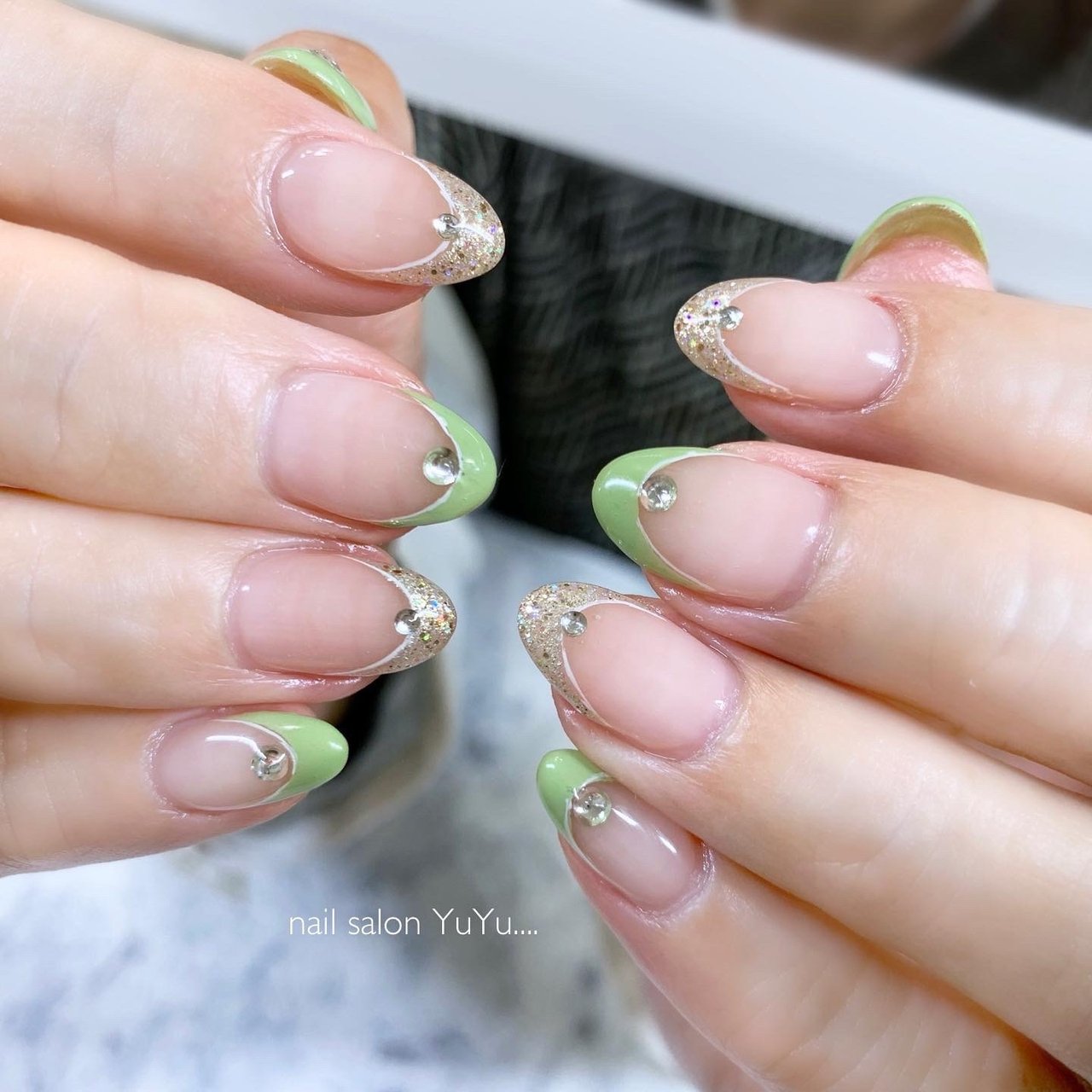 春 夏 オフィス ハンド フレンチ Nail Salon Yuyuのネイルデザイン No ネイルブック