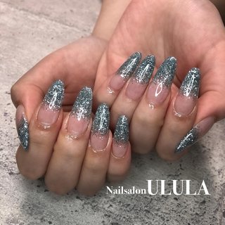 グラデーション 水色 ギャルのネイルデザイン ネイルブック