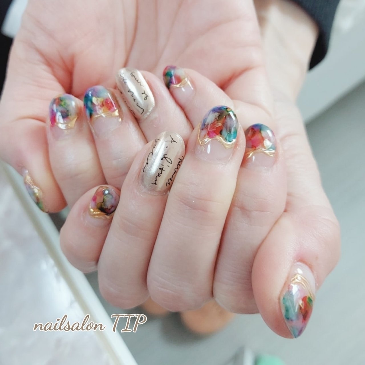 春 夏 オールシーズン ハンド ニュアンス Nailsalontipのネイルデザイン No ネイルブック