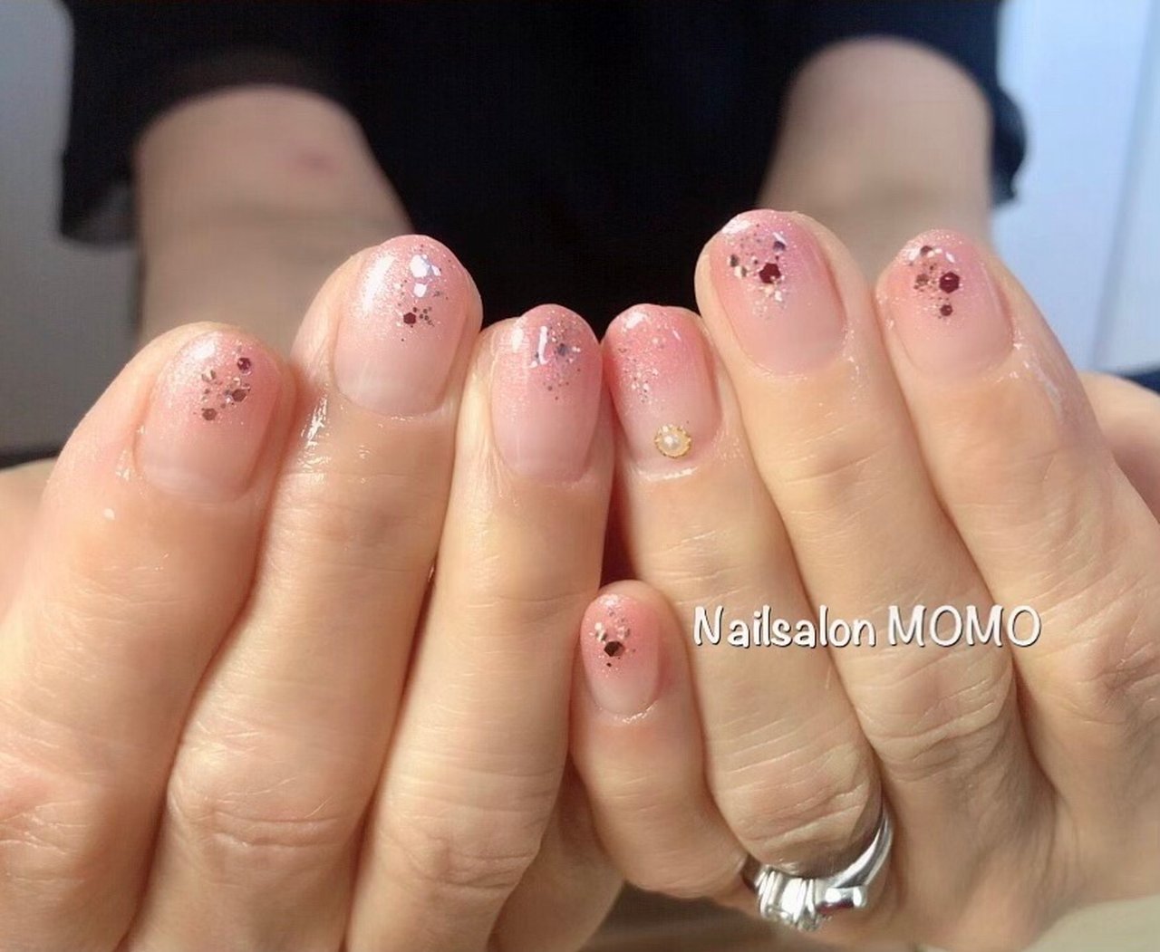 春 オールシーズン 入学式 オフィス ハンド Nailsalonmomoのネイルデザイン No ネイルブック