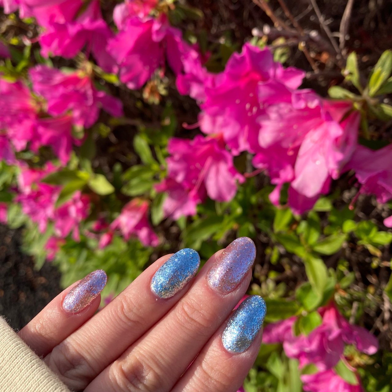 夏 ハンド シンプル ラメ ピンク み ちゃんのネイルデザイン No ネイルブック