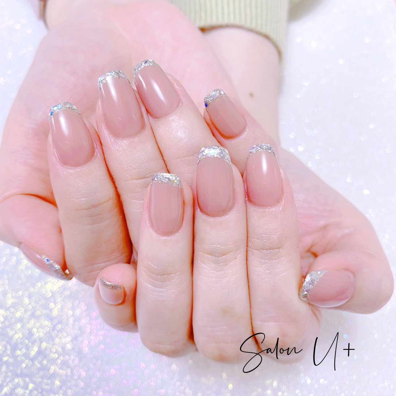 オールシーズン バレンタイン オフィス ハンド シンプル Salon U のネイルデザイン No ネイルブック