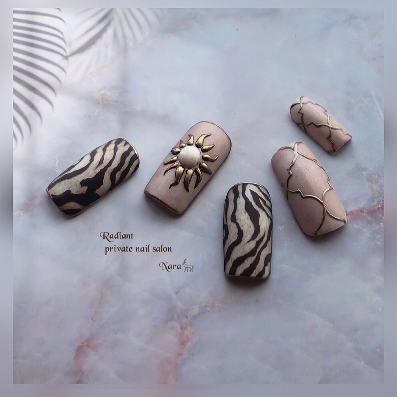 オールシーズン ハンド アニマル柄 エスニック ボヘミアン 𝓡 のネイルデザイン No ネイルブック