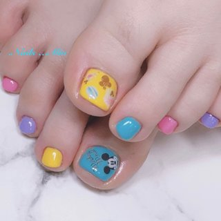 フット ディズニーネイルのネイルデザイン ネイルブック