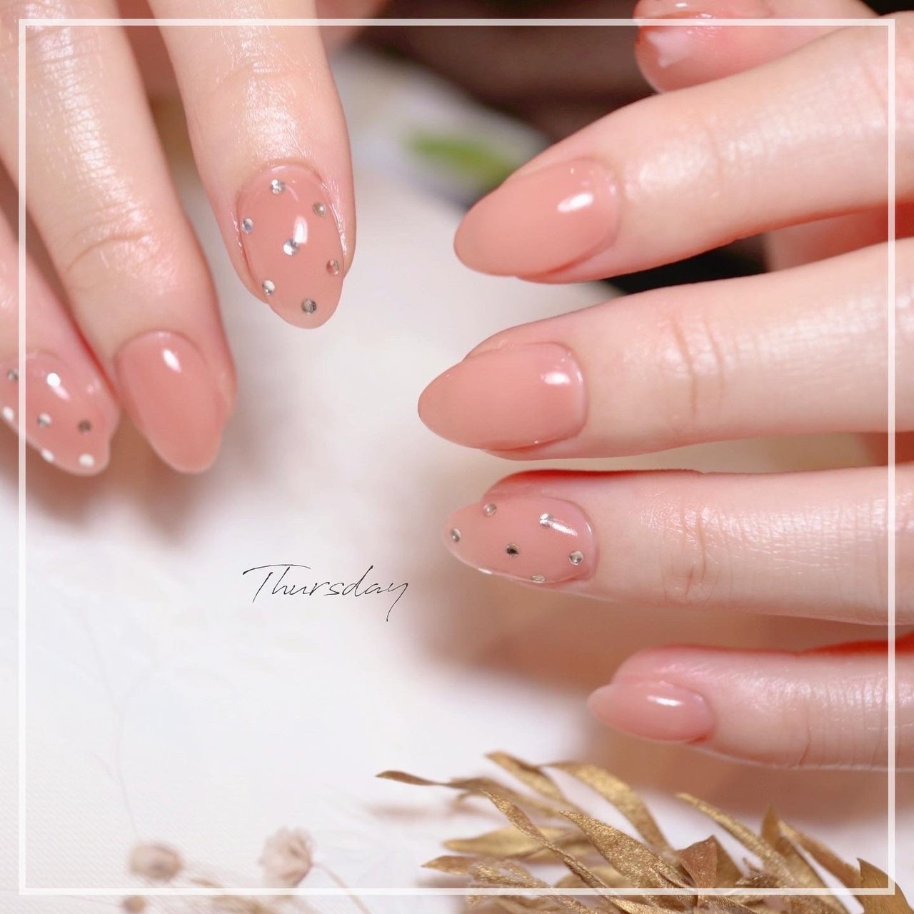 ネイルンページ 春/オフィス/ハンド/シンプル/ドット - Thursday_yumiのネイル
