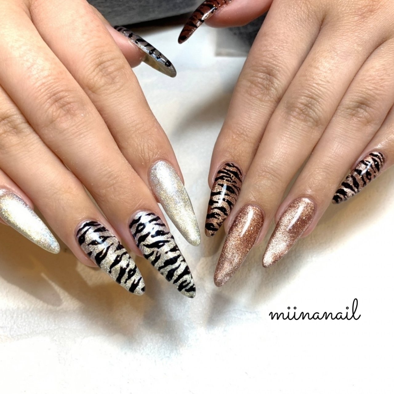 オールシーズン ライブ パーティー ハンド ラメ Miinanailのネイルデザイン No ネイルブック