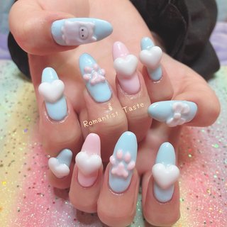 マーブル 水色×ピンク 肉球猫 ネイルパーツ 8個 楽天市場】猫 肉球（ネイルアート用品｜ネイル）：美容・コスメ・香水