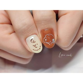Snoopyのネイルデザイン ネイルブック