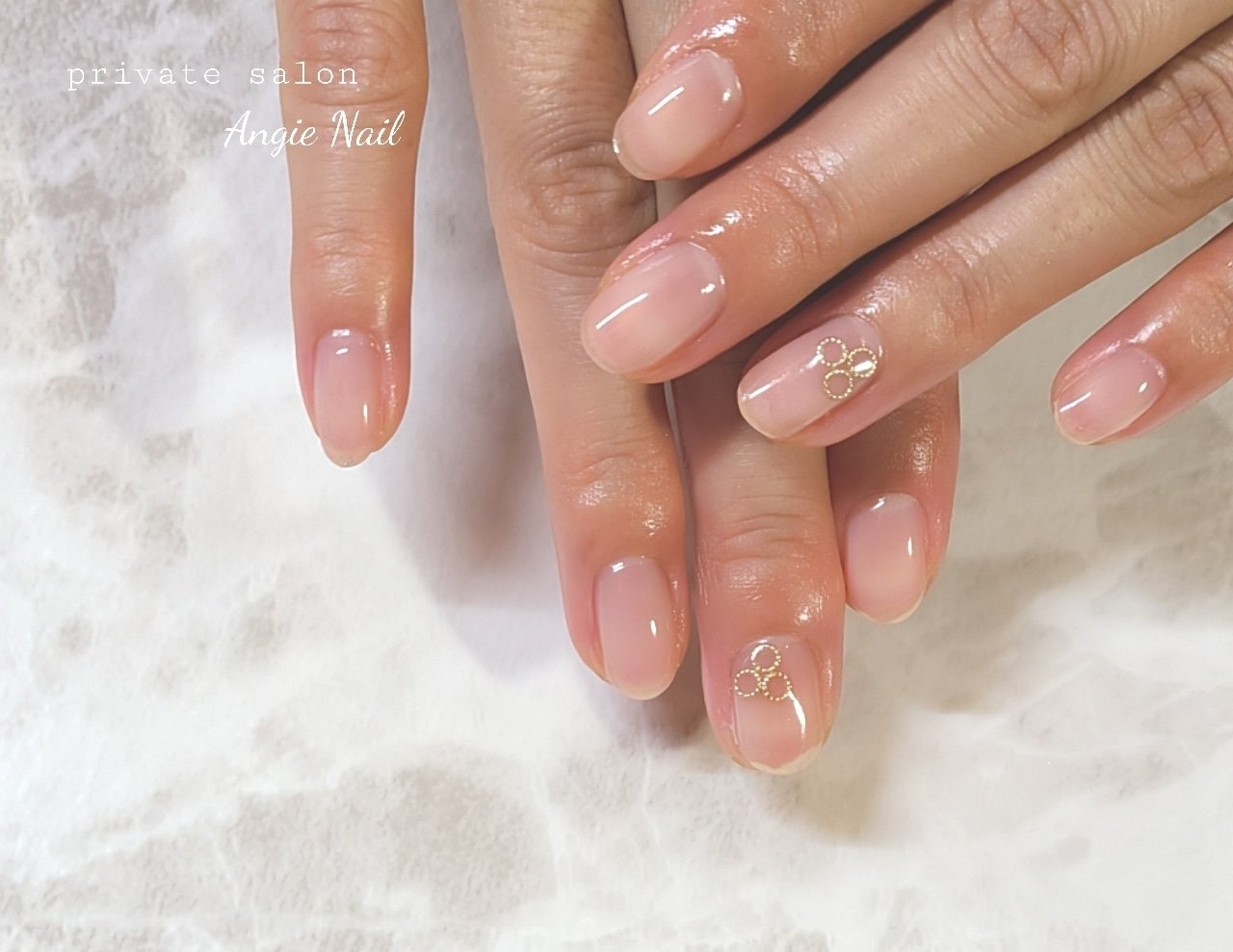 オールシーズン オフィス ハンド シンプル シースルー Angienailのネイルデザイン No ネイルブック