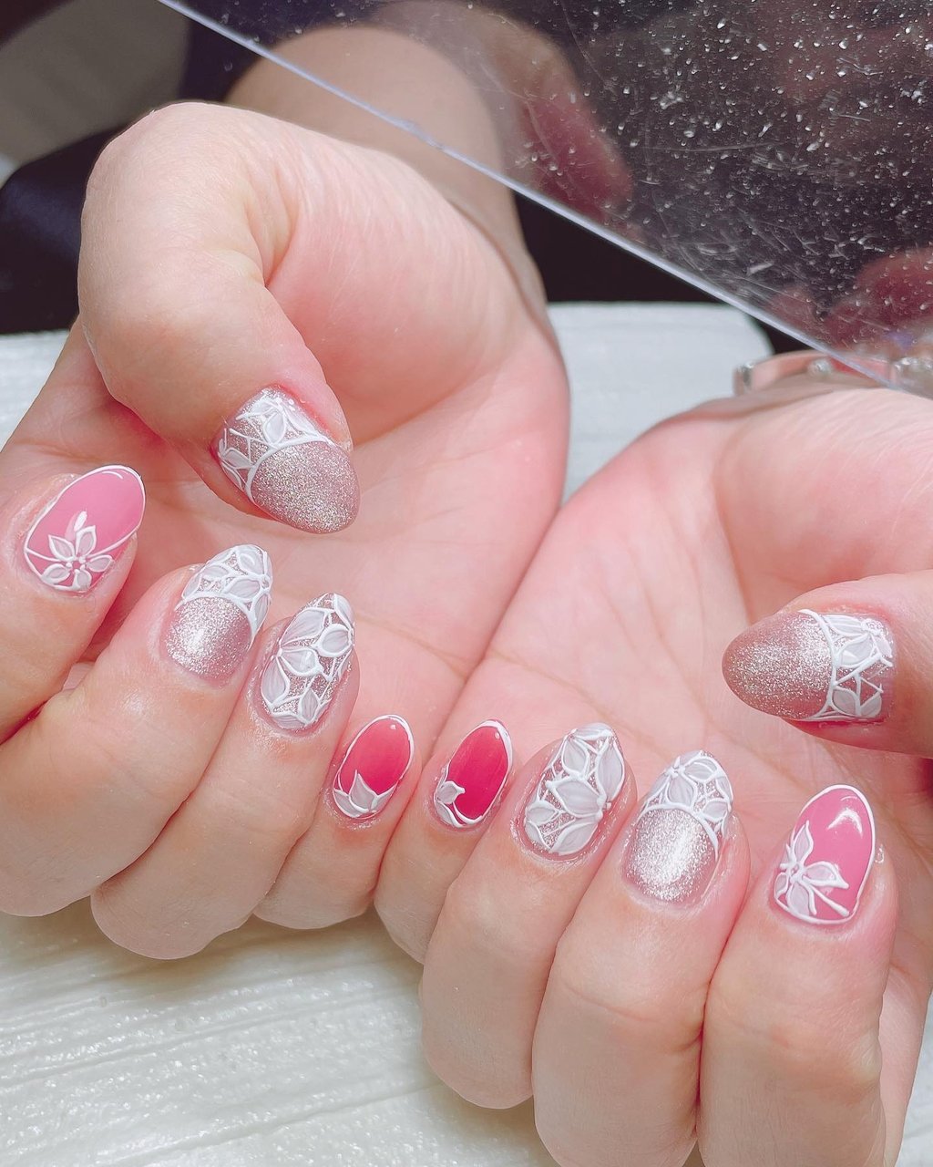 フレンチ フラワー N フルールのネイルデザイン No ネイルブック