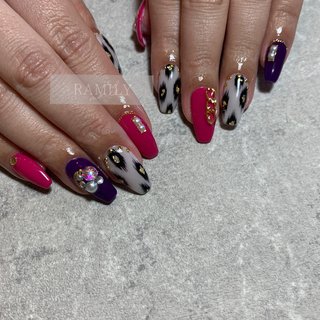 ロック ピンクのネイルデザイン ネイルブック