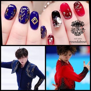 アイスショーに向けて、宇野昌磨選手モチーフのオーダーでした⛸ 
フィギュアの衣装は華やかで素敵〜✨

～～★～～★～～★～～★～～★～～★～～★～～★～

▪️▫️nail salon roundabout ▫️▪️
日比谷線 八丁堀駅A3 出口徒歩5分
有楽町線 新富町駅5番出口徒歩3分
■東京都中央区新富1-17-1シオヤビル3F
■11:30〜21:30(土日祝10:30〜19:00) 

◽️ネイリスト検定1級/ジェルネイル検定上級/ネイルサロン衛生管理士/JPCAパーソナルカラーアドバイザー

◽️パラジェル・フィルイン対応でお爪に優しいネイル♪
◽️400色以上の豊富なカラーから、パーソナルカラーを活かしたお色選びで「しっくりくるネイル」をご提案☆
◽️プライベートサロンだからこそできるおひとりおひとりに合わせたオーダーメイド施術♪

#宇野昌磨 #フィギュアスケート #フィギュア
#プライベートサロン
#ネイリスト検定1級
#パーソナルカラーネイル#OLネイル#パラジェル
#オフィスネイル#定額ネイル
#銀座ネイルサロン#大人ネイル#大人上品ネイル#大人可愛いネイル#新富町ネイル#新富町ネイルサロン#八丁堀ネイル#八丁堀ネイルサロン#宝町ネイル#宝町ネイルサロン#中央区ネイル#中央区ネイルサロン#築地ネイル#築地ネイルサロン#フィルイン#フィルインサロン#フィルイン一層残し#nailsalonroundabout #オールシーズン #スポーツ #ハンド #ビジュー #ホログラム #ラメ #ショート #レッド #ネイビー #ジェルネイル #お客様 #YUKO(nail salon roundabout) #ネイルブック
