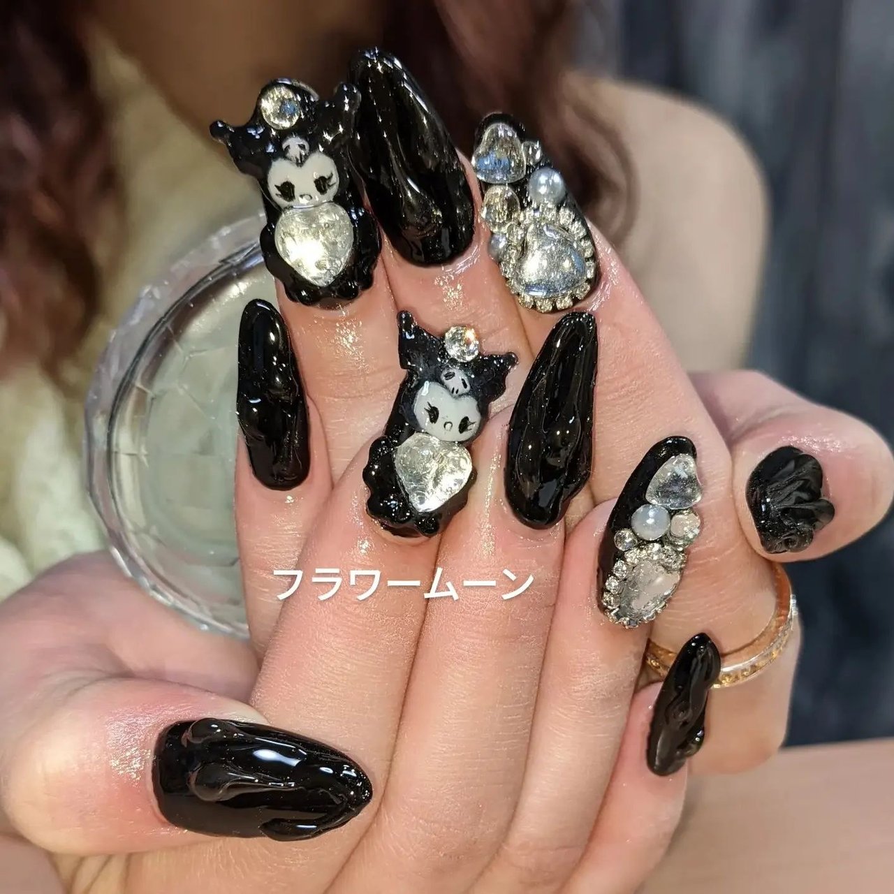 ハンド キャラクター 水滴 3d ミディアム Flowermoon Emiのネイルデザイン No ネイルブック
