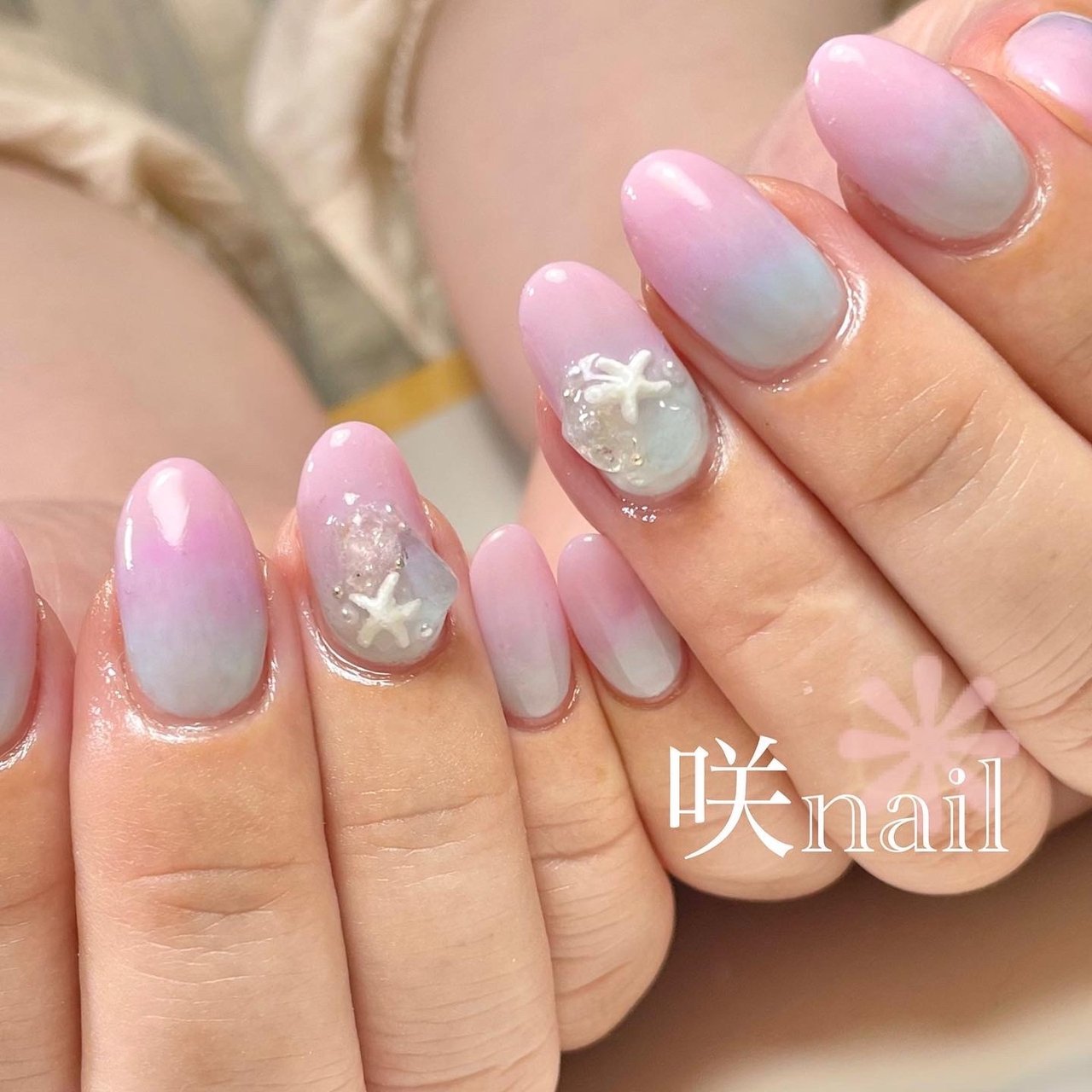 夏 パーティー デート 女子会 ハンド 咲nail サキネイル のネイルデザイン No ネイルブック