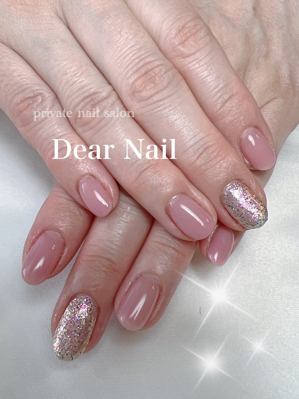 オールシーズン オフィス ハンド ラメ ワンカラー Dearnail39のネイルデザイン No ネイルブック