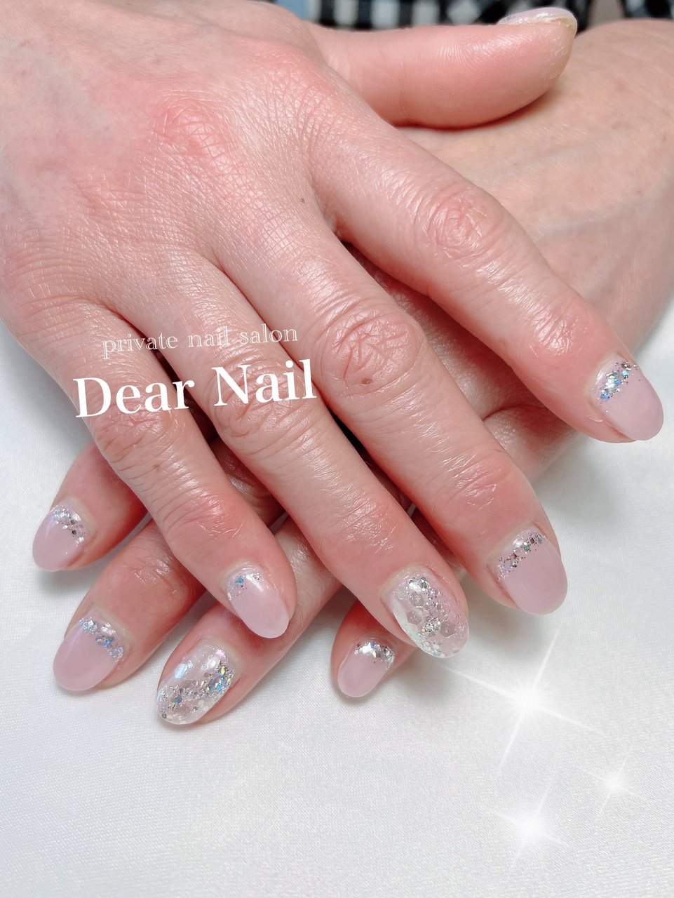 オールシーズン ハンド ラメ ワンカラー ミラー Dearnail39のネイルデザイン No ネイルブック