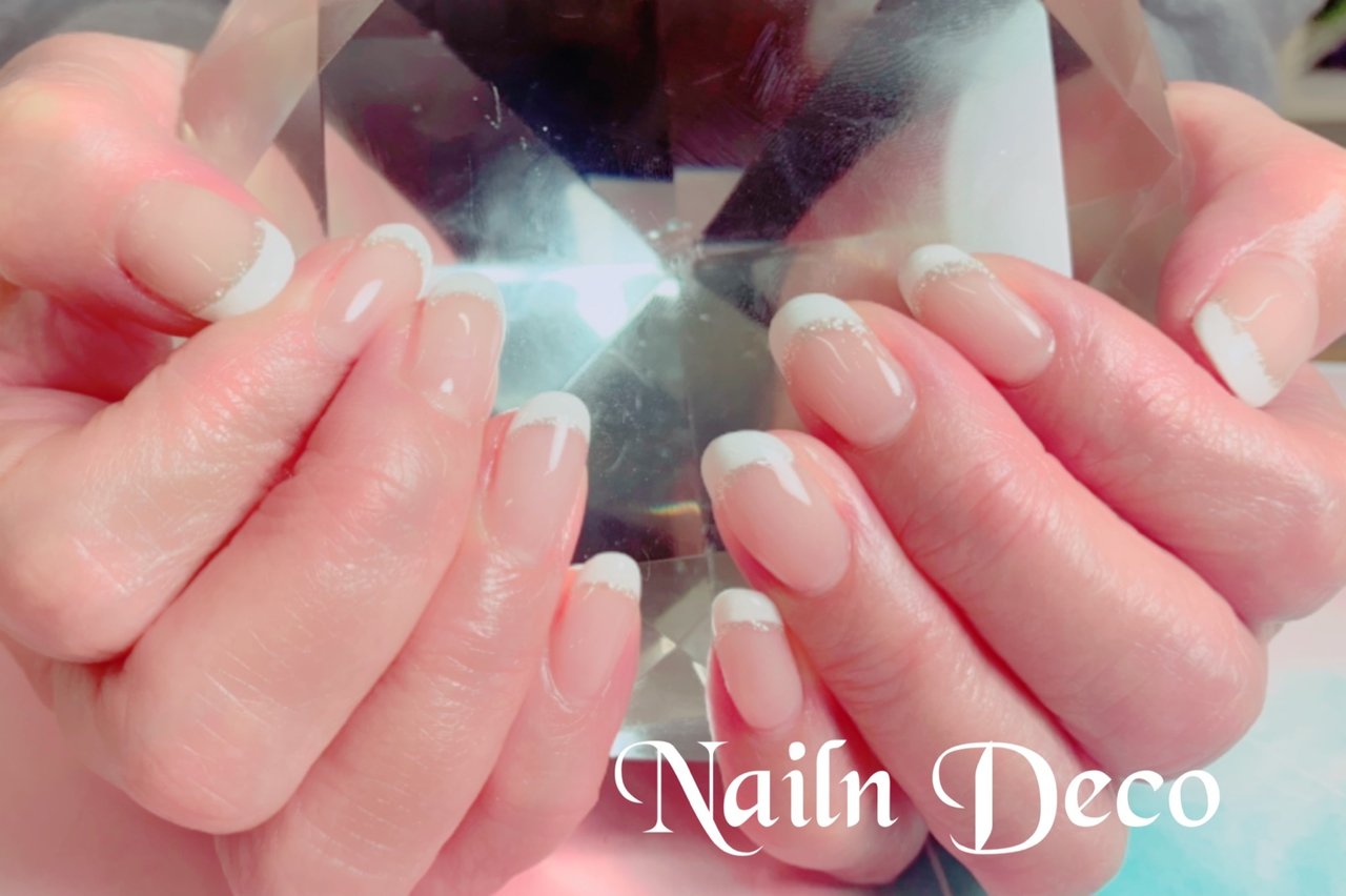 オールシーズン デート ハンド シンプル フレンチ Nailndecoのネイルデザイン No ネイルブック