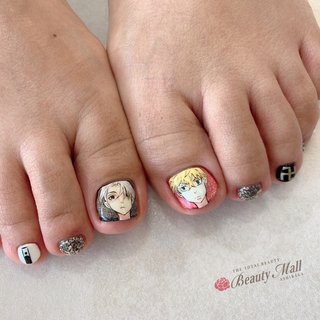 フット キャラクターのネイルデザイン ネイルブック