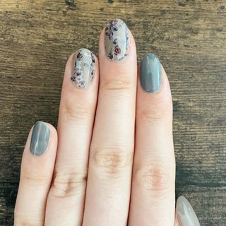 胡粉ネイルのネイルデザイン ネイルブック