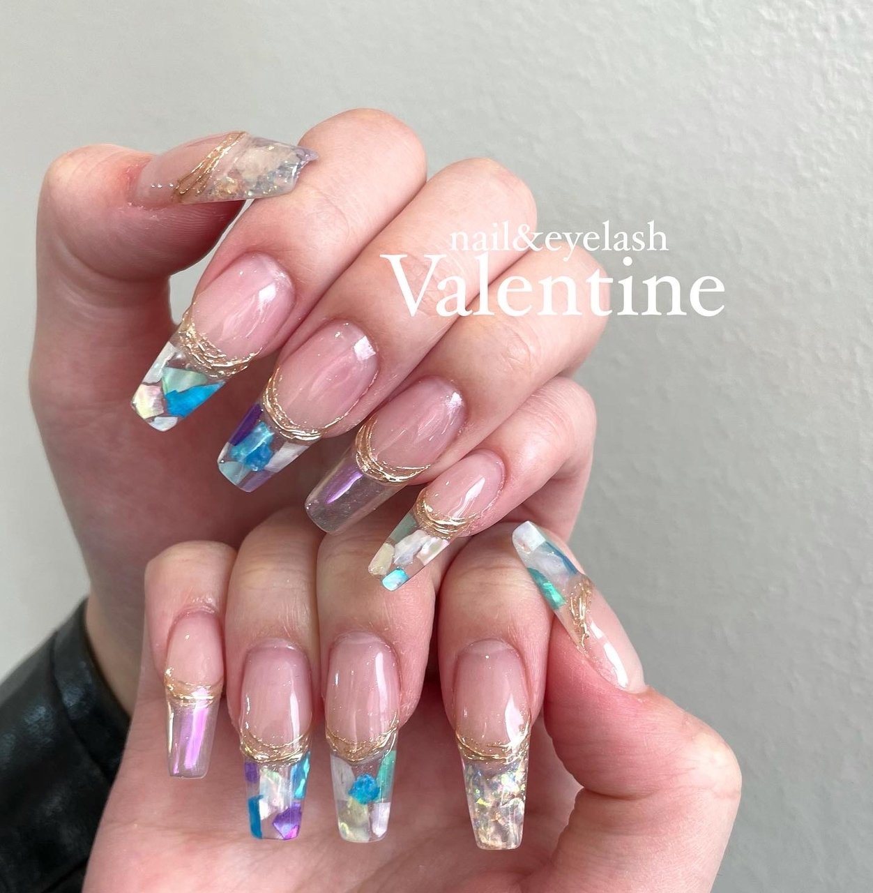 春 夏 ハンド フレンチ 変形フレンチ Nail Eyelash Valentineのネイルデザイン No ネイルブック