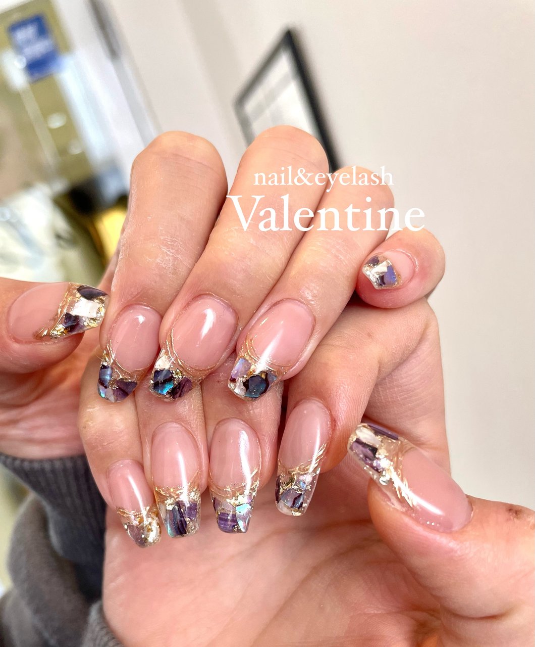 春 夏 ハンド フレンチ 変形フレンチ Nail Eyelash Valentineのネイルデザイン No ネイルブック