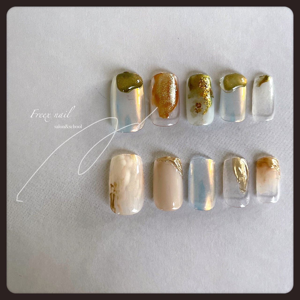 オールシーズン ハンド ニュアンス ジェルネイル ネイルチップ Freexnailのネイルデザイン No ネイルブック