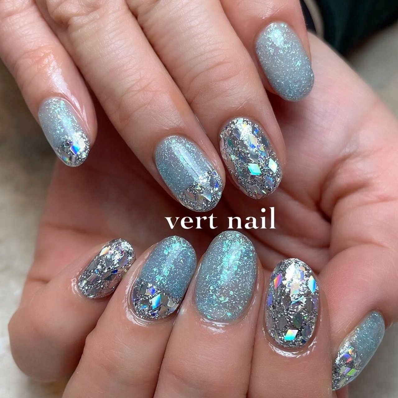 オールシーズン パーティー デート 女子会 ハンド Vert Nailのネイルデザイン No ネイルブック