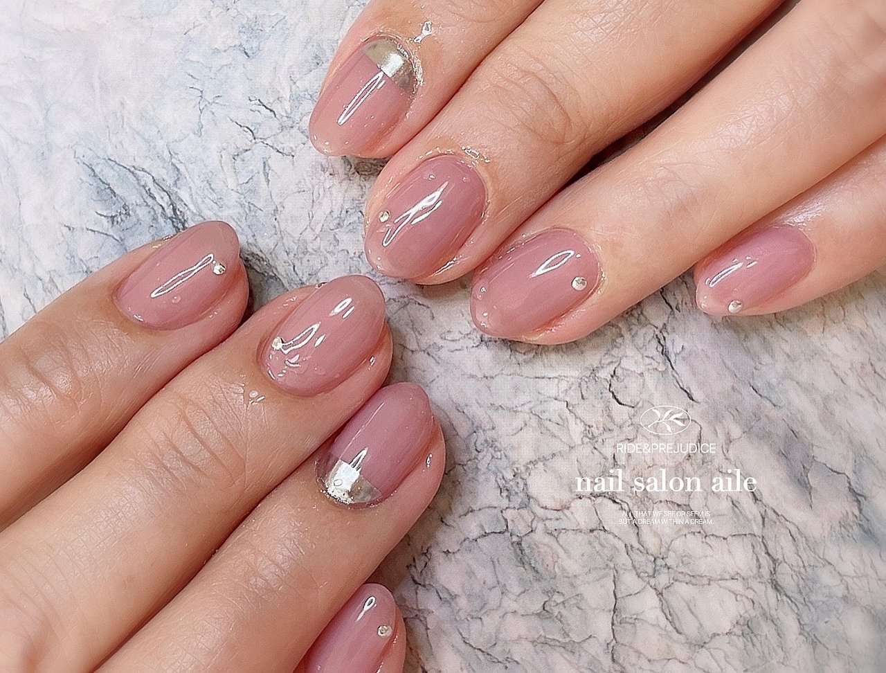 オールシーズン オフィス ハンド シンプル ワンカラー Nail Salon Aileのネイルデザイン No ネイルブック