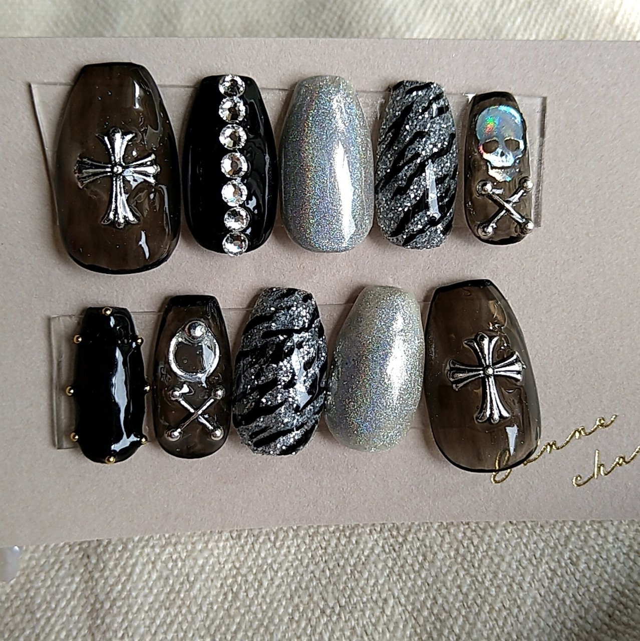ハンド シースルー ユニコーン ロック ミディアム Shoko Honey Nailtip Shop のネイルデザイン No ネイルブック