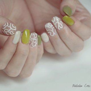 モコモコラインのネイルデザイン ネイルブック