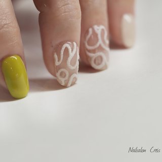 モコモコラインのネイルデザイン ネイルブック