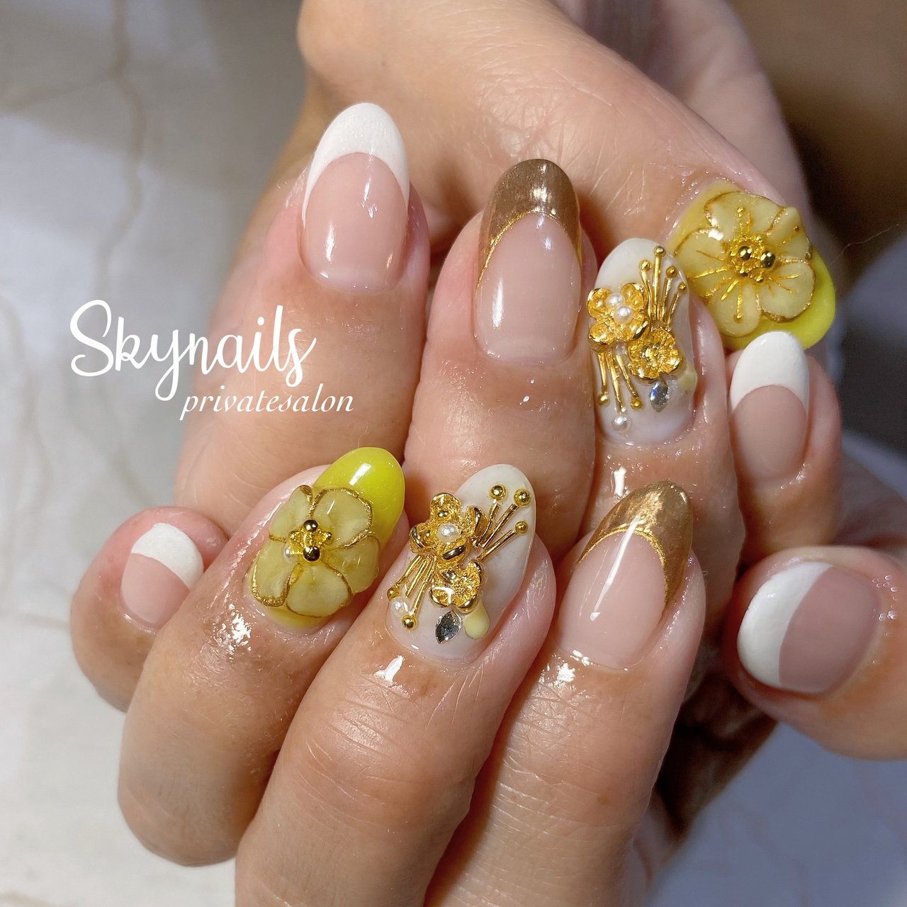春 夏 オールシーズン 旅行 ハンド Skynails Kayoのネイルデザイン No ネイルブック