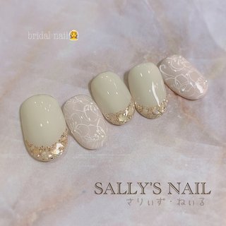 レース ベージュ かっこいいのネイルデザイン ネイルブック