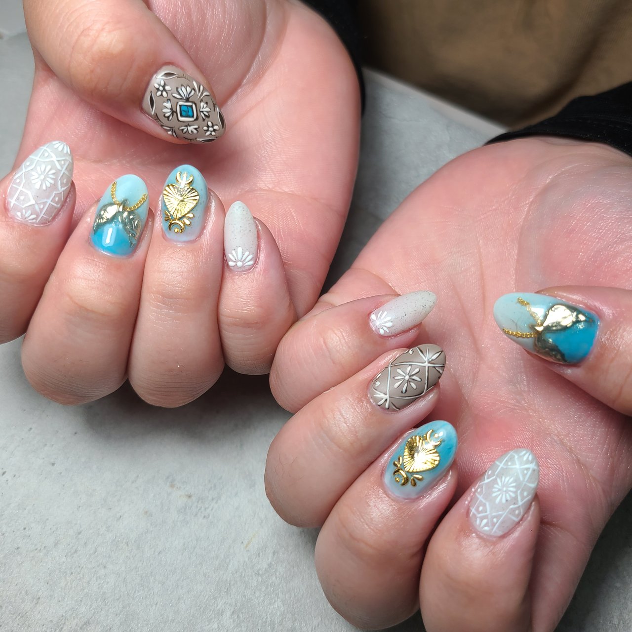 春 夏 旅行 デート ハンド Nail Salon Chicoのネイルデザイン No ネイルブック