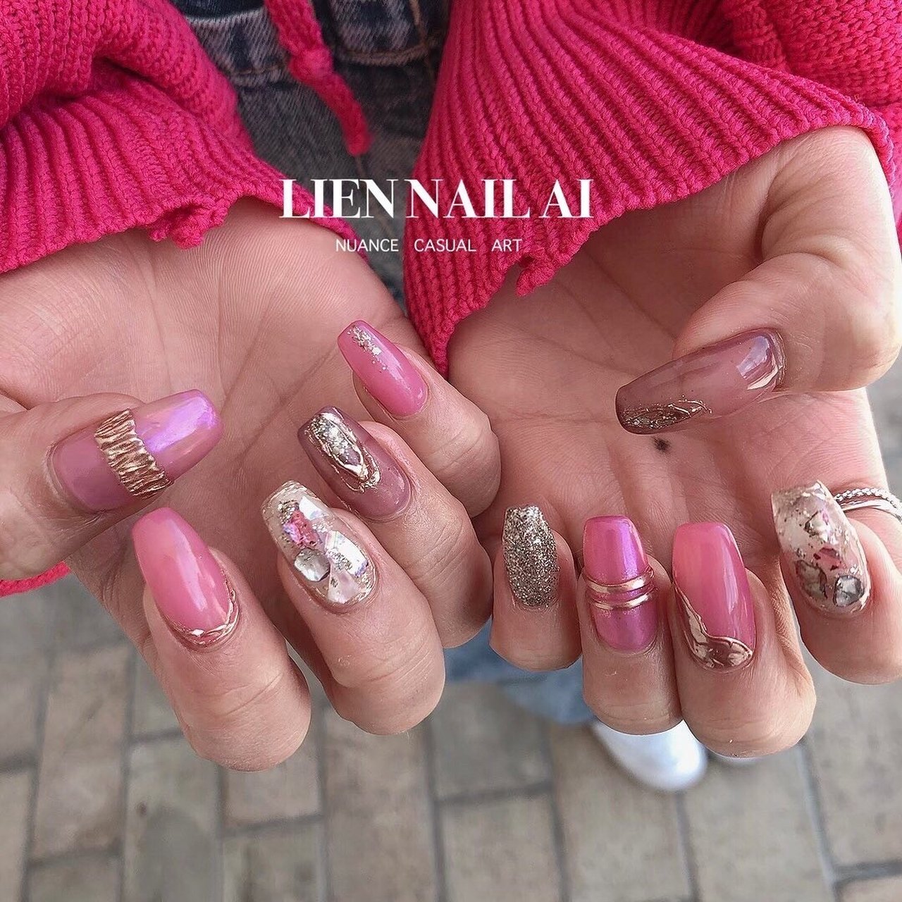 春 夏 ハンド シェル ニュアンス I のネイルデザイン No ネイルブック