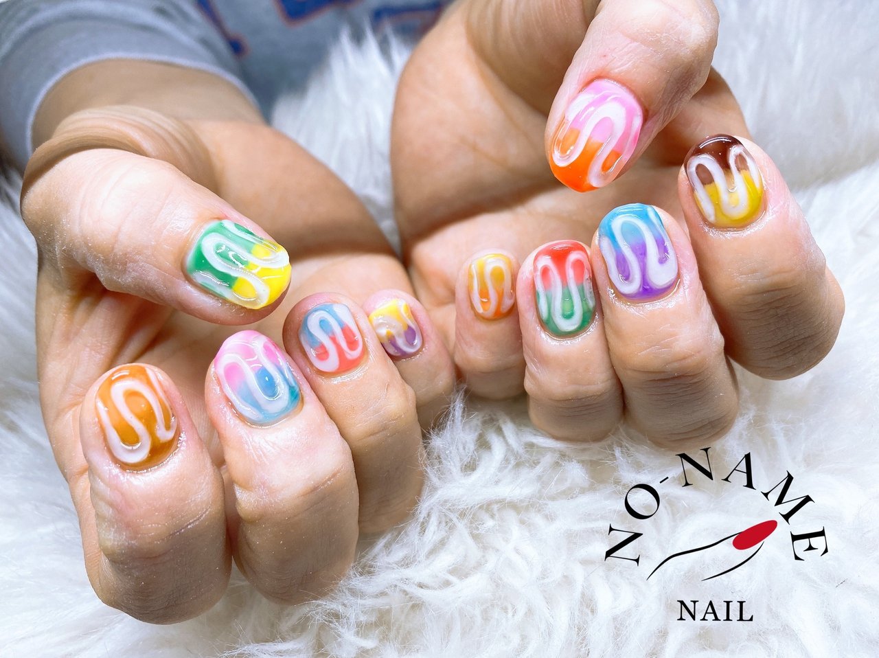 ハンド カラフル ジェルネイル お客様 Sonomiのネイルデザイン No ネイルブック