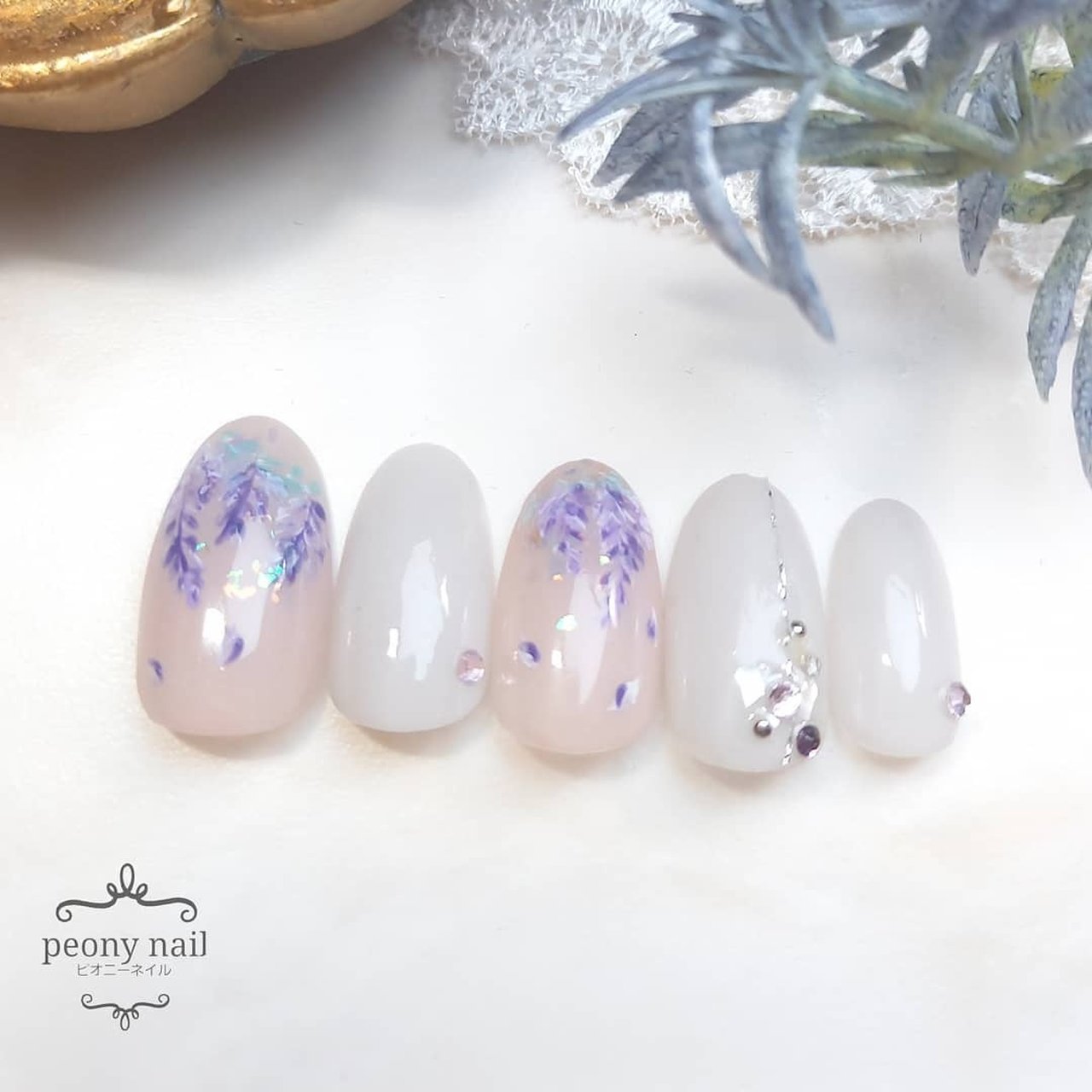 夏 梅雨 七夕 ハンド ホログラム Peony Nail ピオニーネイル横浜のネイルデザイン No ネイルブック